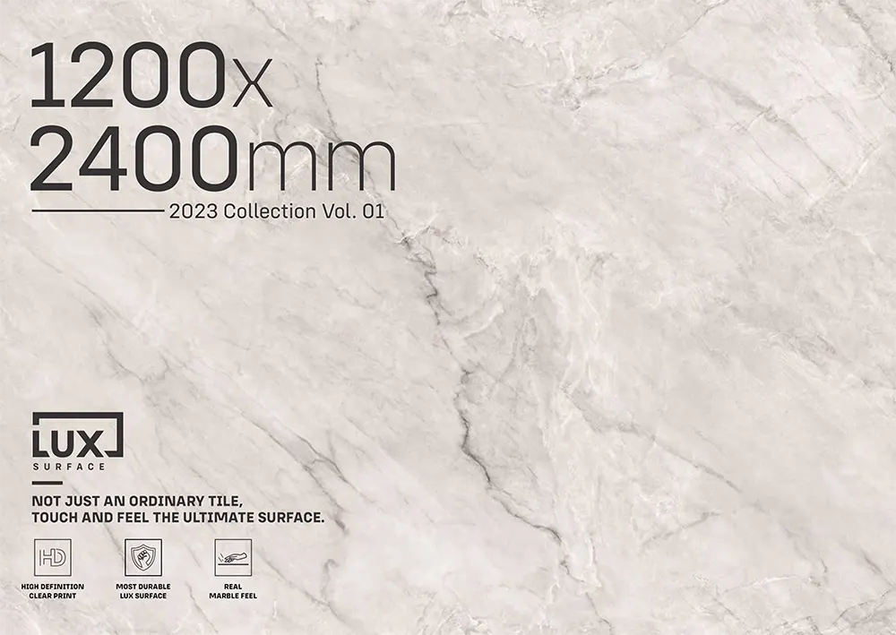 PORCELAIN SLAB TILES 1200X2400MMX9MM POSH MATT POLISHED