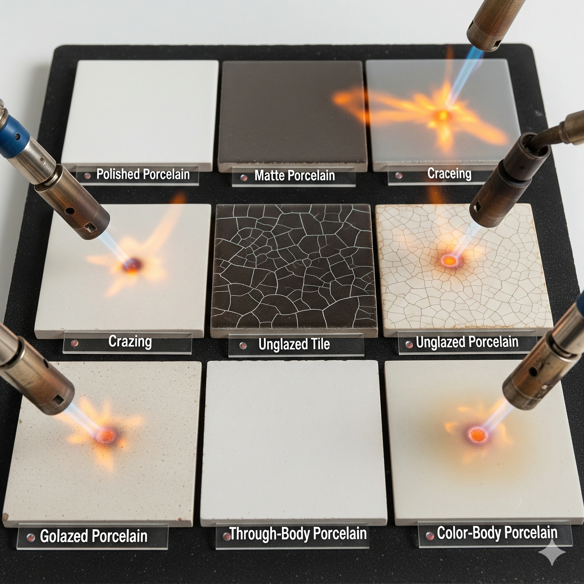 Porcelain Tiles Resist Heat
