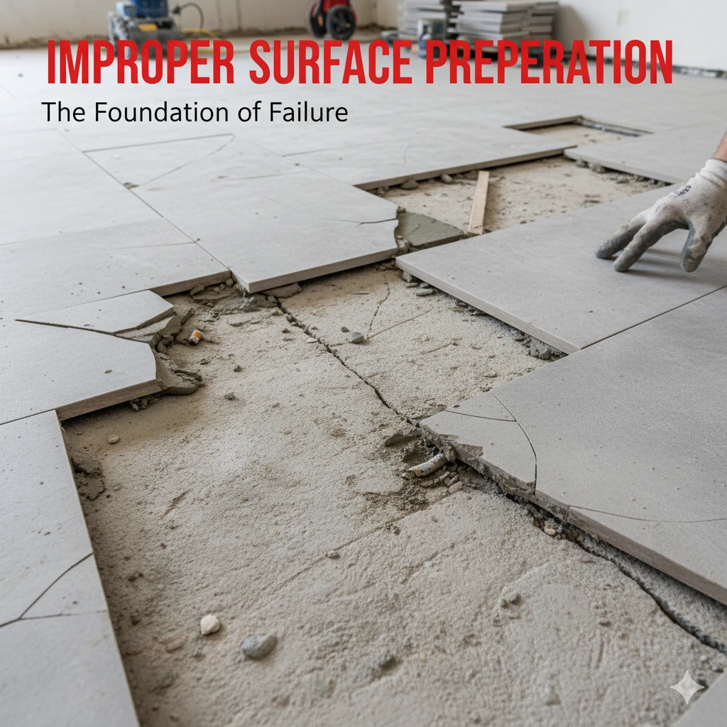 Improper Surface Preparation