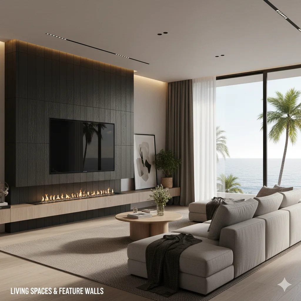 Living Spaces & Feature Walls