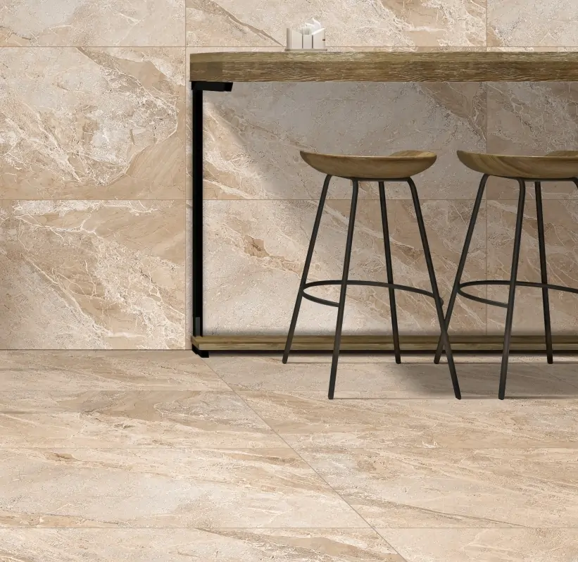 Stone Effect Glazed Porcelain Tiles