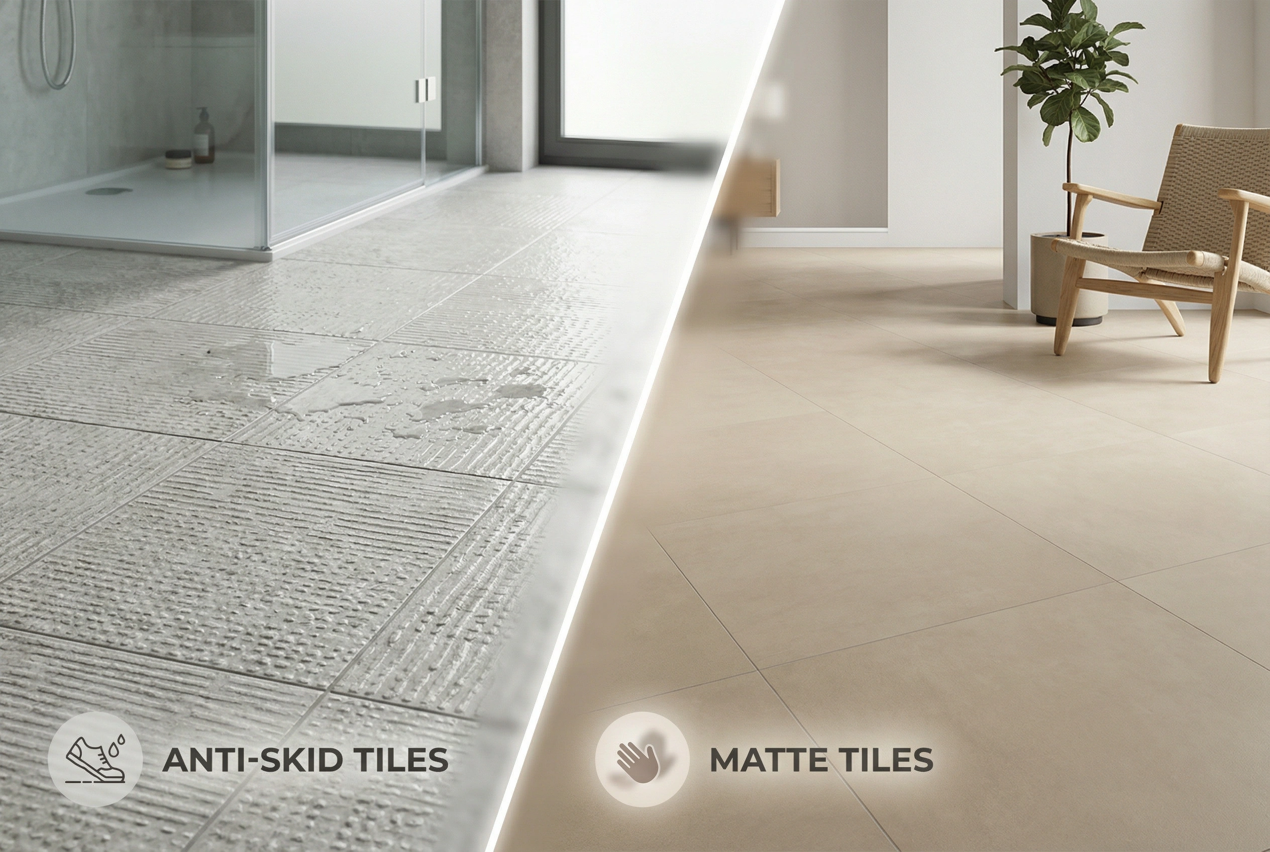 Anti-Skid Tiles vs Matte Tiles: Detailed Comparison