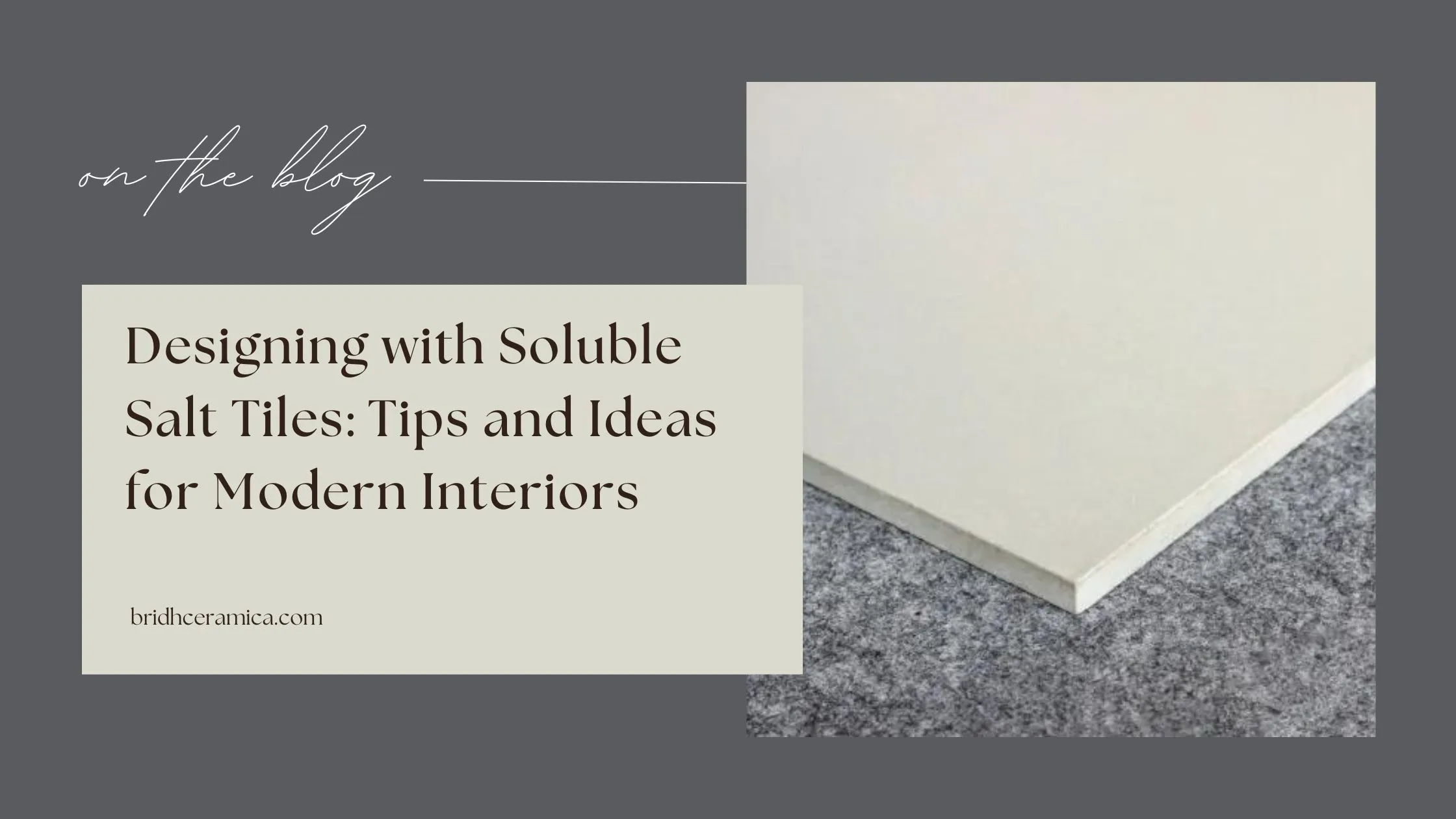 Designing with Soluble Salt Tiles: Tips and Ideas for Modern Interiors