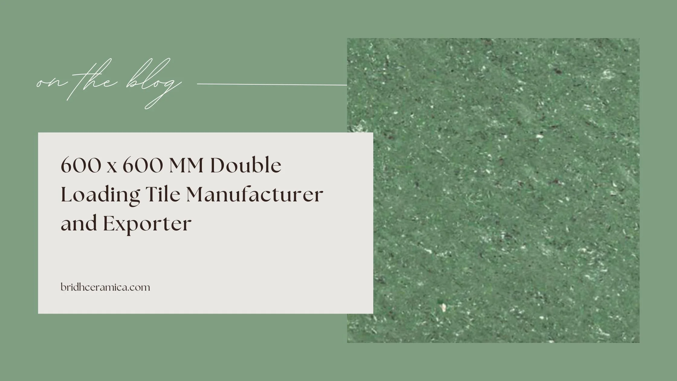 600 x 600 MM Double Loading Tile Manufacturer and Exporter