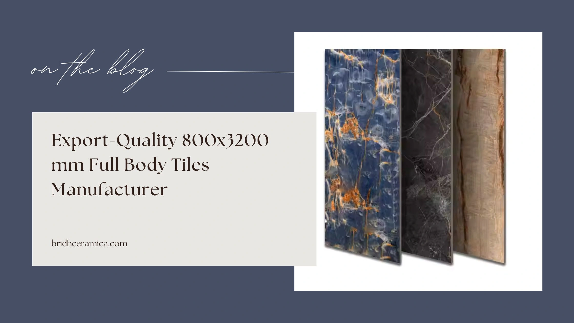 Export-Quality 800x3200 mm Full Body Tiles Manufacturer