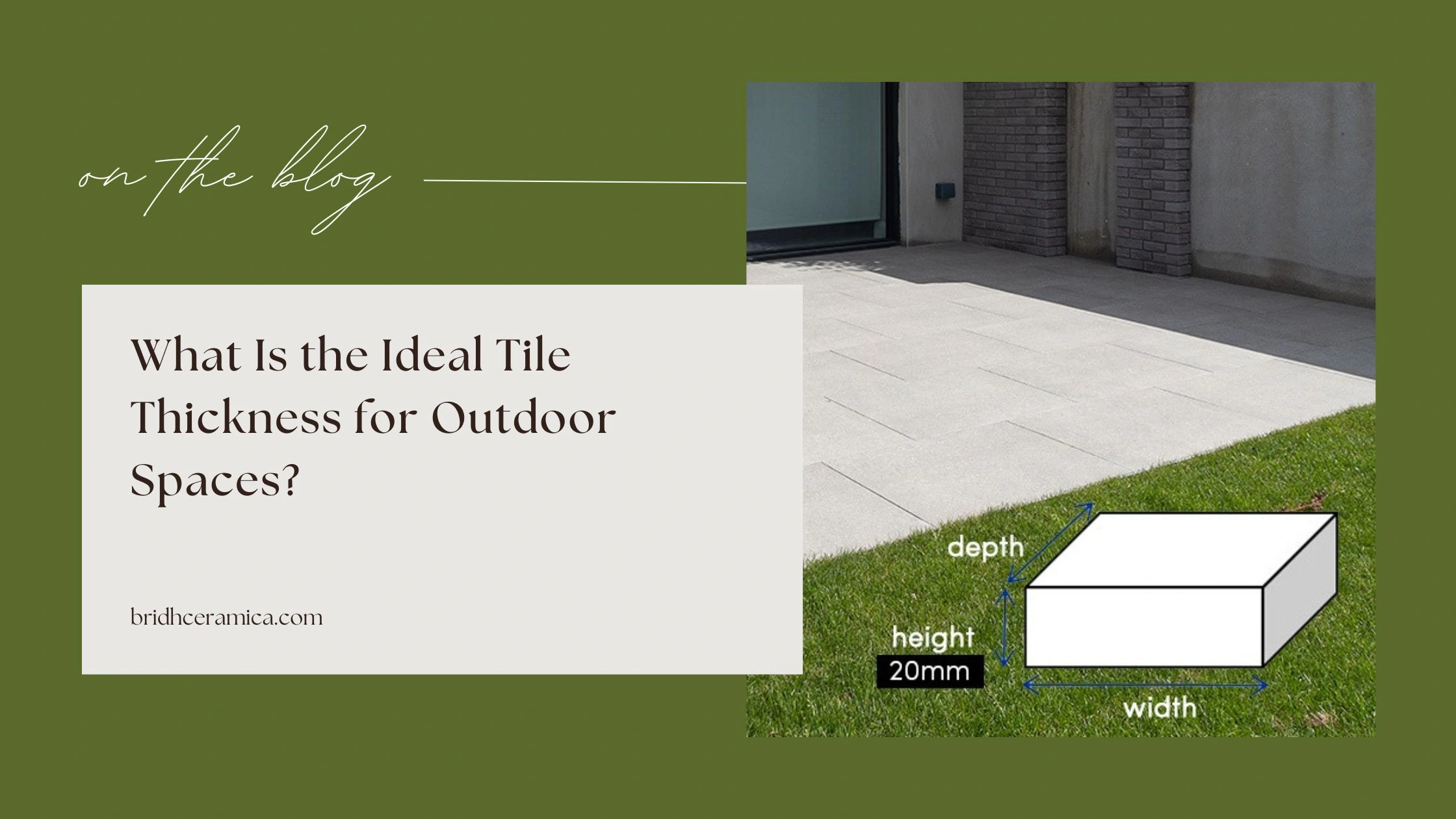 What Is the Ideal Tile Thickness for Outdoor Spaces?