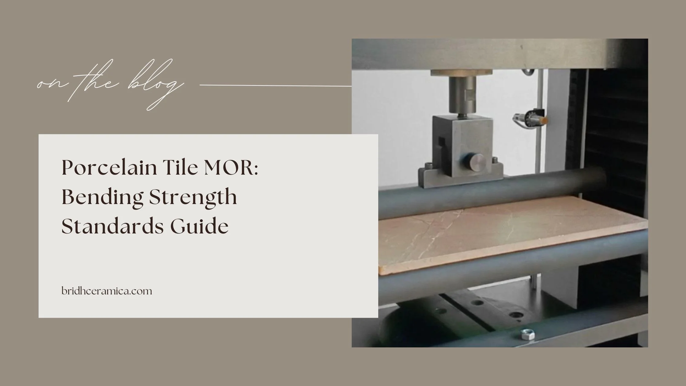 Porcelain Tile MOR: Bending Strength Standards Guide 